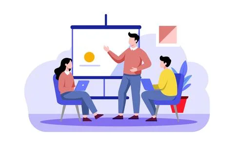 Presentation to Colleagues イラスト素材