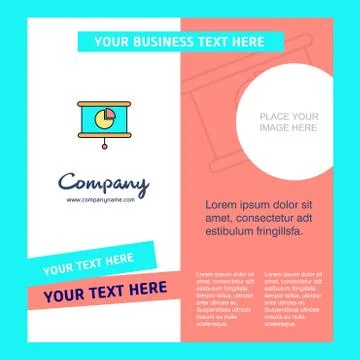 Presentation Company Brochure Template. Vector Busienss Template Illustrazione stock