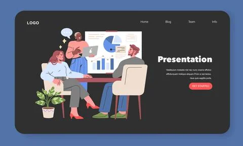 Presentation concept Vector illustration Stock Illustration