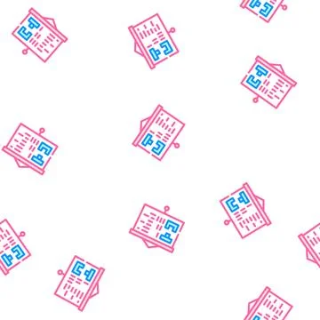 Presentation of courses vector seamless pattern Stock Illustration