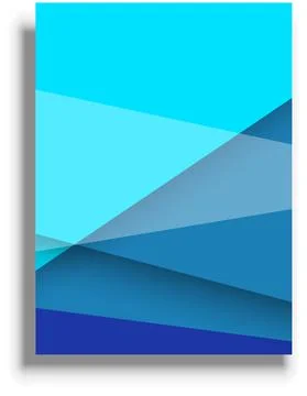 Presentation cover template, blue vector background Stock Illustration
