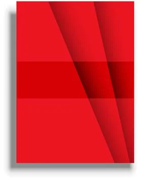 Presentation cover template, red vector background Stock Illustration
