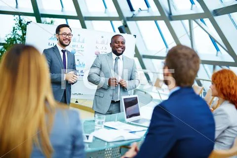 Presentation of data Stock Photos