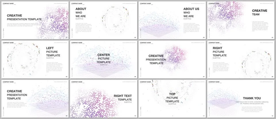 Presentation design vector template, multipurpose template for presentation Stock Illustration