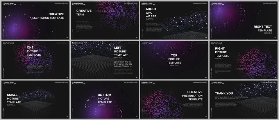Presentation design vector template, multipurpose template for presentation Stock Illustration