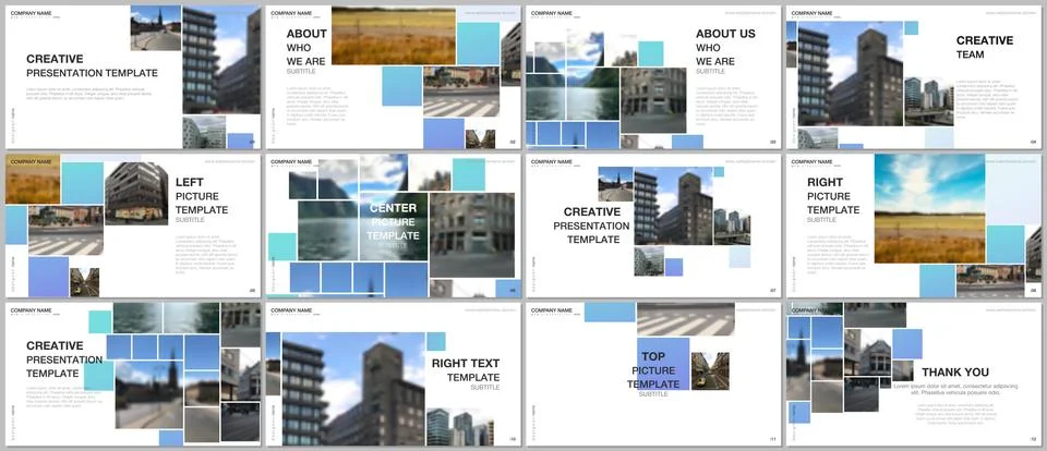 Presentation design vector template, multipurpose template for presentation Illustrazione stock