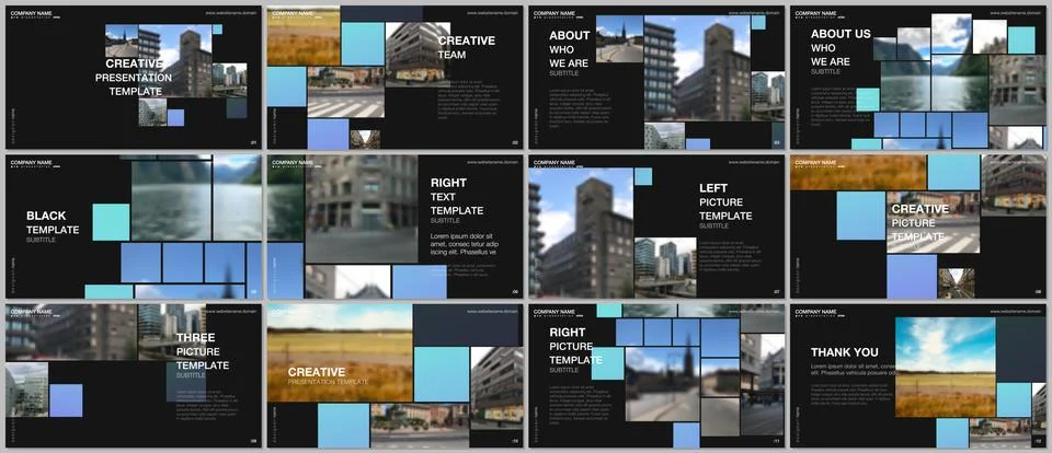 Presentation design vector template, multipurpose template for presentation Stock Illustration