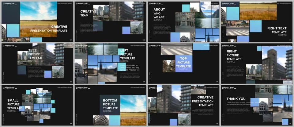 Presentation design vector template, multipurpose template for presentation Stock Illustration