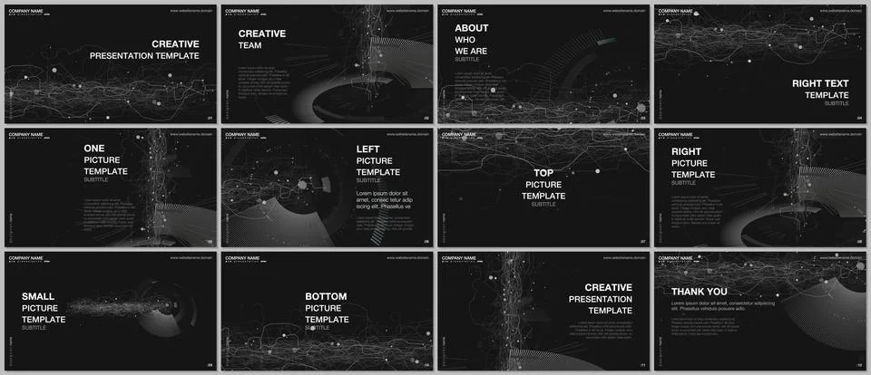 Presentation design vector templates, multipurpose template for presentation Illustrazione stock