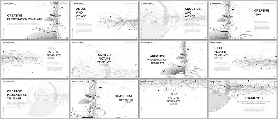 Presentation design vector templates, multipurpose template for presentation Stock Illustration
