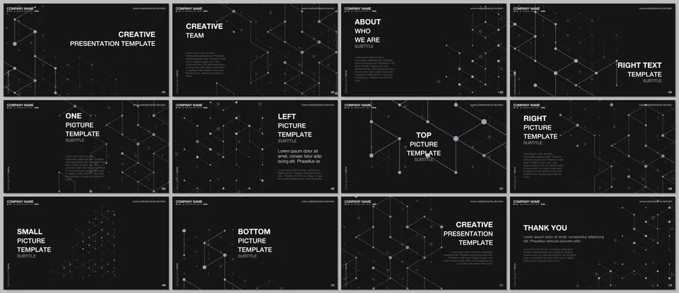 Presentation design vector templates, multipurpose template for presentation Stock Illustration