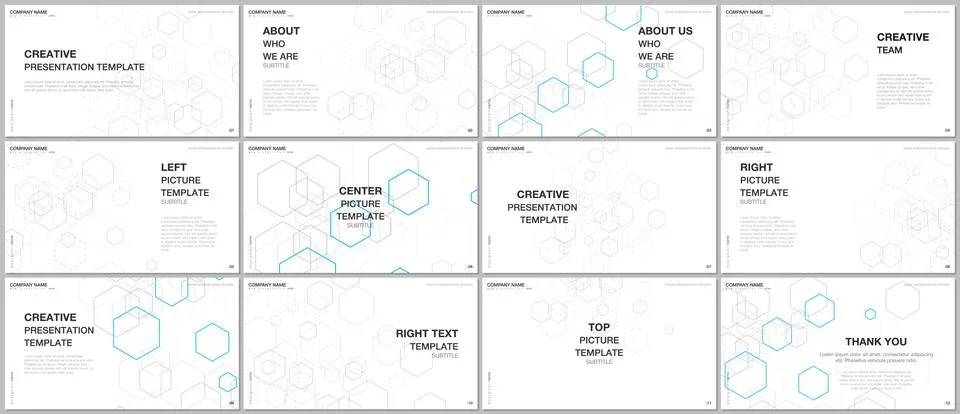 Presentation design vector templates, multipurpose template for presentation Stock Illustration