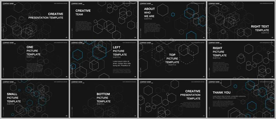 Presentation design vector templates, multipurpose template for presentation Stock Illustration