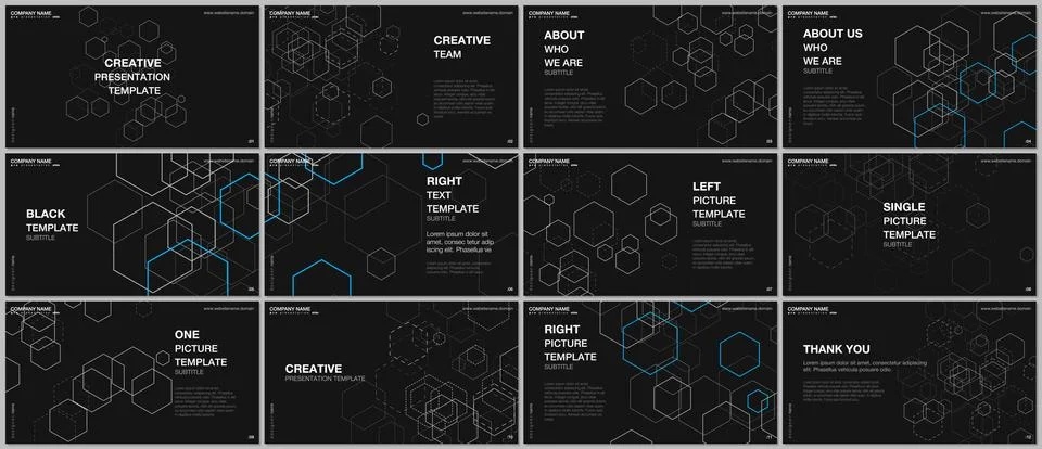 Presentation design vector templates, multipurpose template for presentation Stock Illustration
