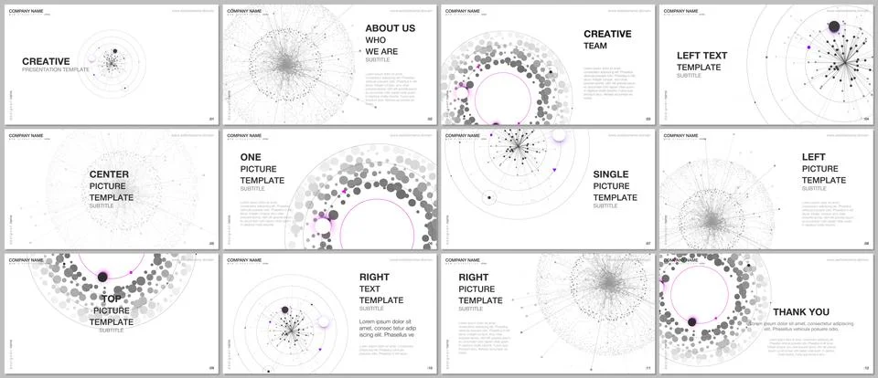 Presentation design vector templates, multipurpose template for presentation Stock-Illustration