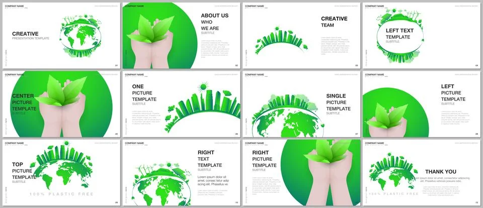 Presentation design vector templates, multipurpose template for presentation Stock Illustration