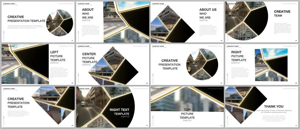 Presentation design vector templates, multipurpose template for presentation Stock Illustration