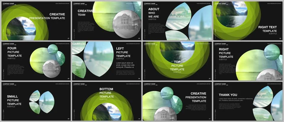 Presentation design vector templates, multipurpose template for presentation Stock Illustration