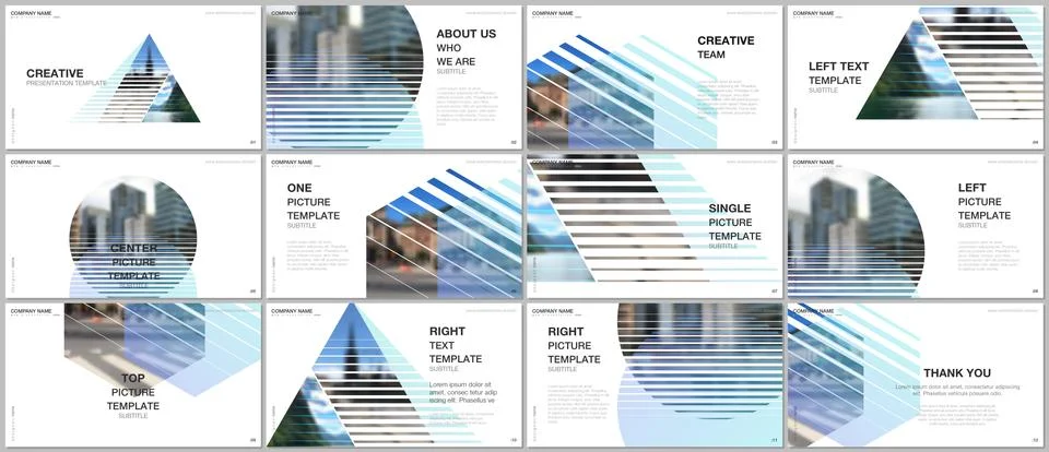 Presentation design vector templates, multipurpose template for presentation Stock Illustration