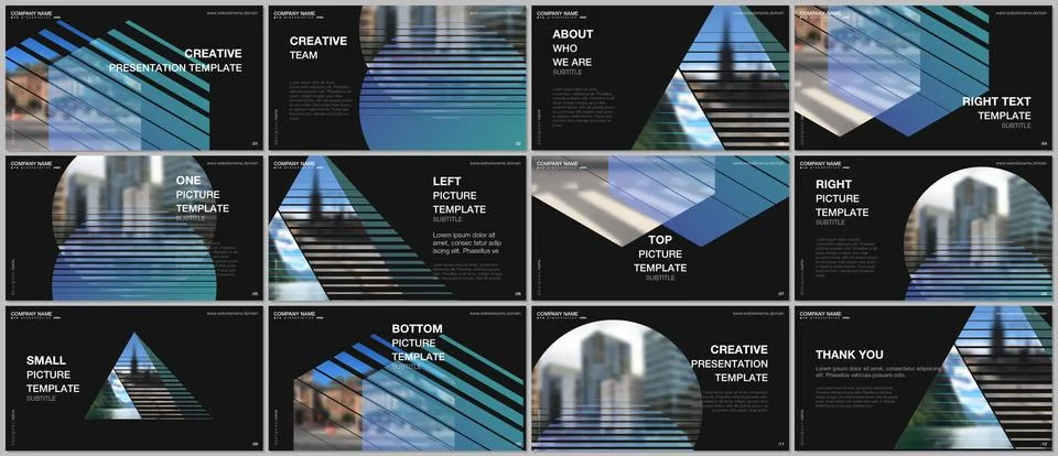 Presentation design vector templates, multipurpose template for presentation Stock Illustration