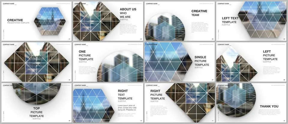 Presentation design vector templates, multipurpose template for presentation Stock Illustration