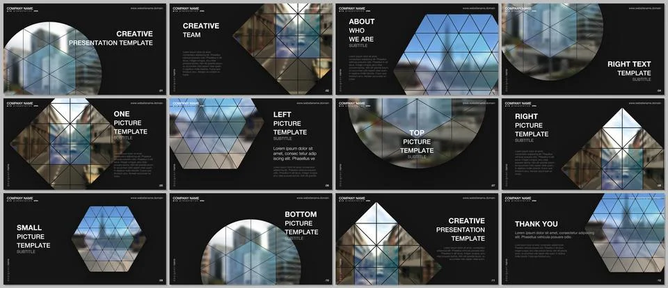 Presentation design vector templates, multipurpose template for presentation Stock Illustration