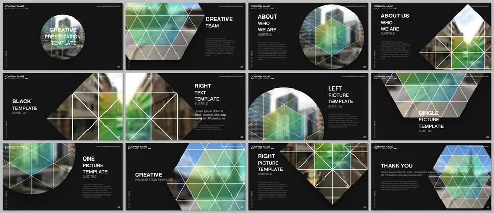 Presentation design vector templates, multipurpose template for presentation Stock Illustration