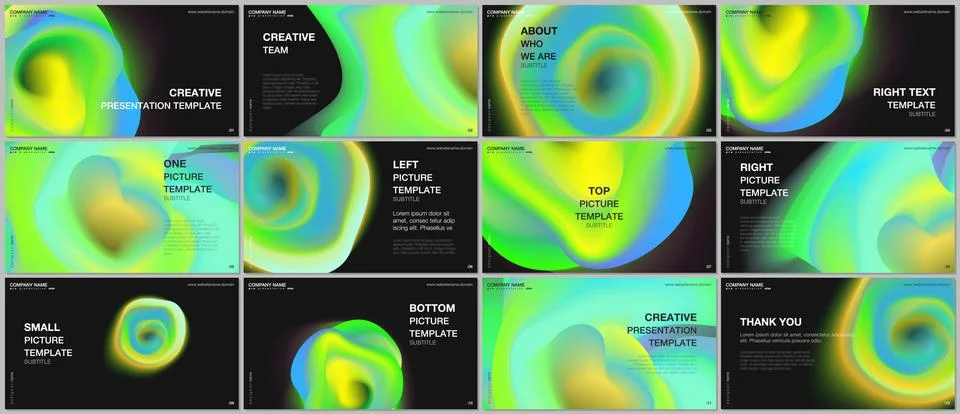 Presentation design vector templates, multipurpose template for presentation Stock Illustration