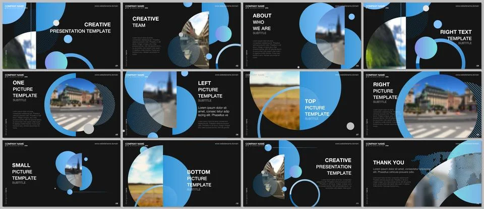 Presentation design vector templates, multipurpose template for presentation Stock Illustration