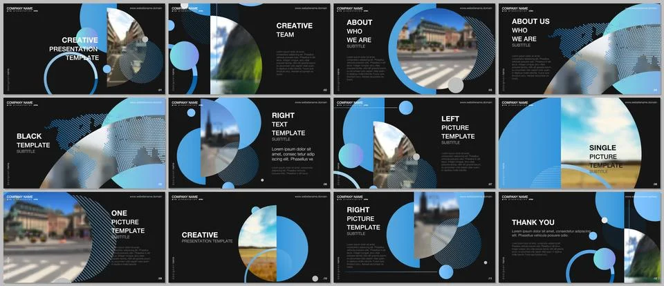 Presentation design vector templates, multipurpose template for presentation Stock Illustration