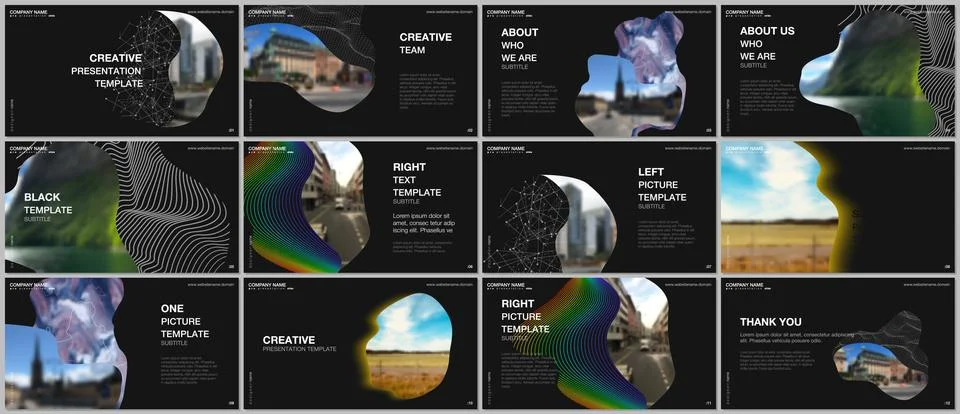 Presentation design vector templates, multipurpose template for presentation Stock Illustration