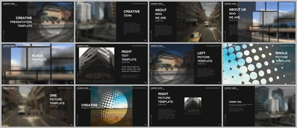Presentation design vector templates, multipurpose template for presentation Stock-Illustration