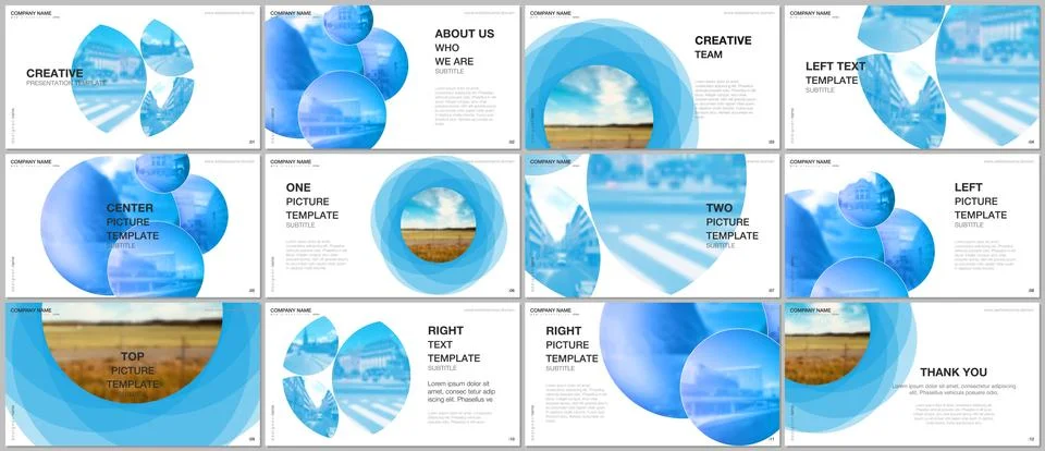 Presentation design vector templates, multipurpose template for presentation Stock Illustration