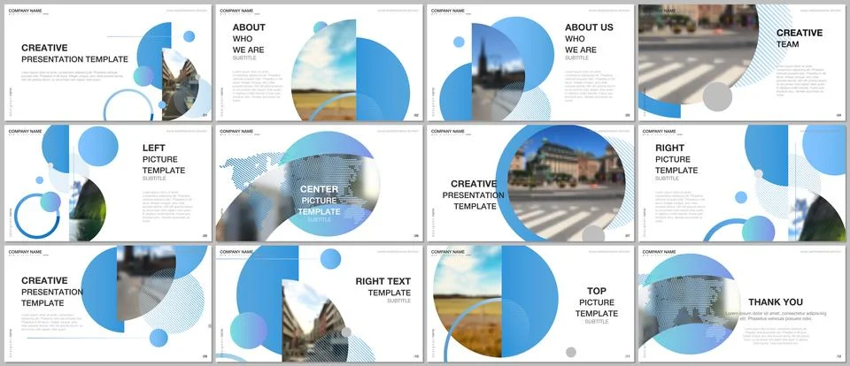 Presentation design vector templates, multipurpose template for presentation Stock Illustration