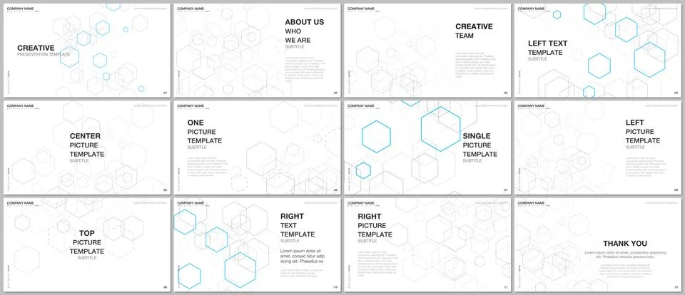 Presentation design vector templates, multipurpose template for presentation Stock Illustration