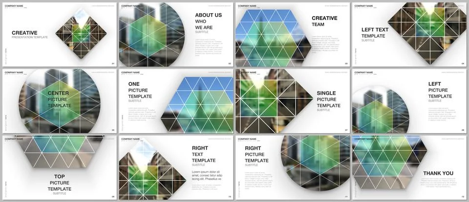 Presentation design vector templates, multipurpose template for presentation Stock Illustration