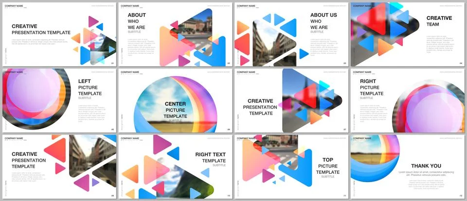 Presentation design vector templates, multipurpose template for presentation Stock Illustration