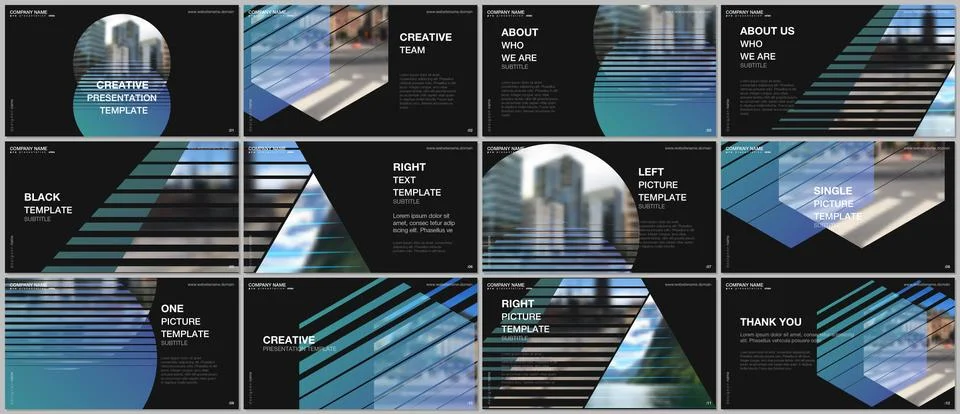 Presentation design vector templates, multipurpose template for presentation Stock Illustration