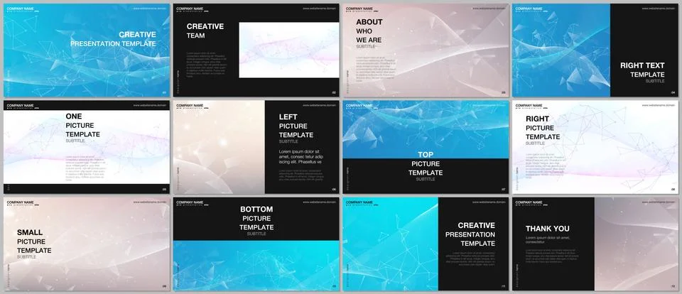 Presentation design vector templates, multipurpose template for presentation Stock Illustration