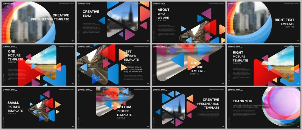 Presentation design vector templates, multipurpose template for presentation Stock Illustration