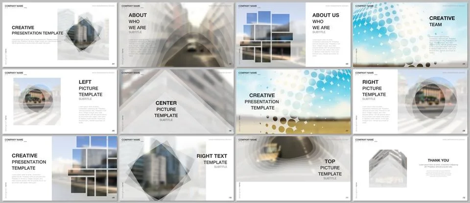 Presentation design vector templates, multipurpose template for presentation Stock Illustration