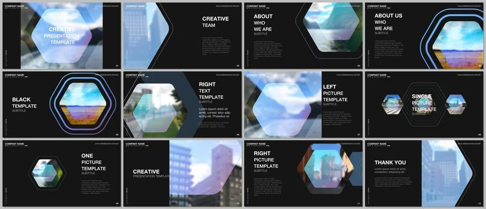 Presentation design vector templates, multipurpose template for presentation Illustrazione stock