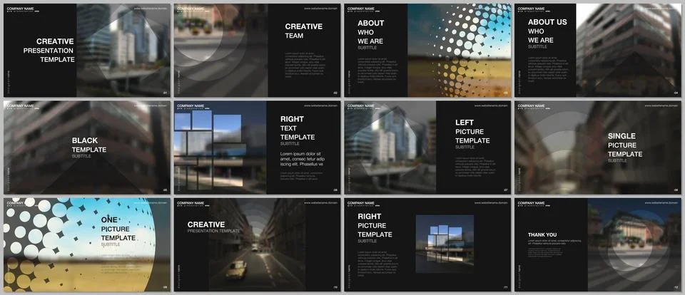 Presentation design vector templates, multipurpose template for presentation Stock Illustration