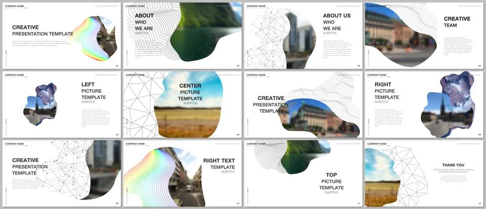 Presentation design vector templates, multipurpose template for presentation Stock Illustration