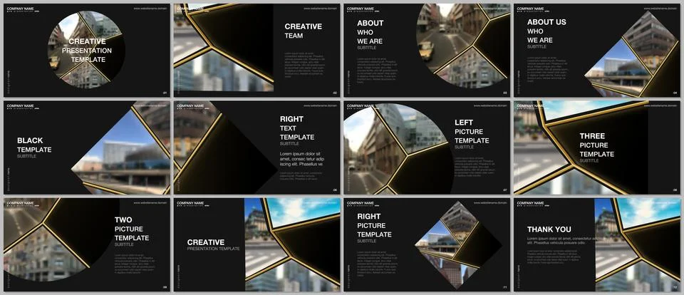 Presentation design vector templates, multipurpose template for presentation Stock Illustration