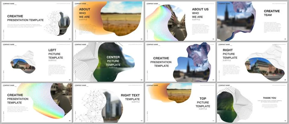 Presentation design vector templates, multipurpose template for presentation Stock Illustration