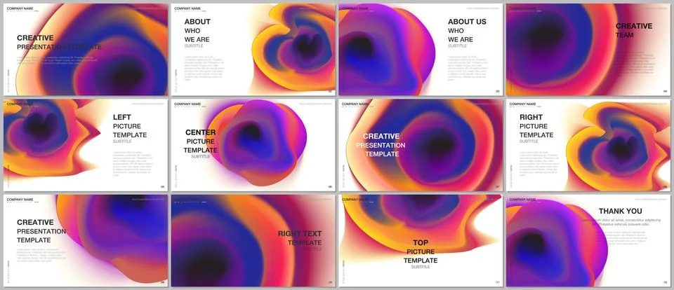 Presentation design vector templates, multipurpose template for presentation Stock Illustration