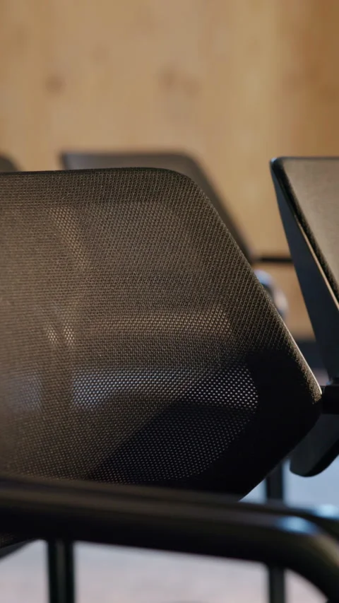 Presentation, empty and chairs in boardroom for conference, workshop event and Stock Footage 334040651