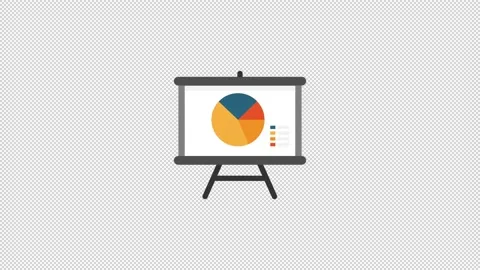 Presentation Flat Icon Video stock 205060706