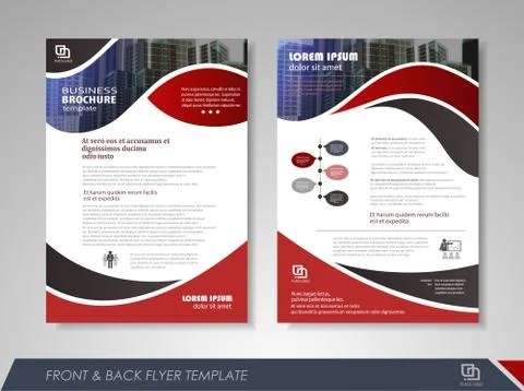 Presentation flyer concept Stock Illustration